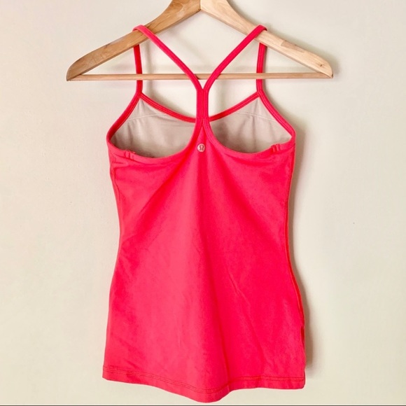 SOLD Lululemon Power Y Tank Electric Coral - Picture 8 of 15